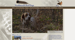 Desktop Screenshot of northwoodsbirddogs.com