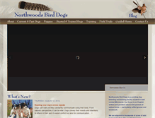 Tablet Screenshot of northwoodsbirddogs.com